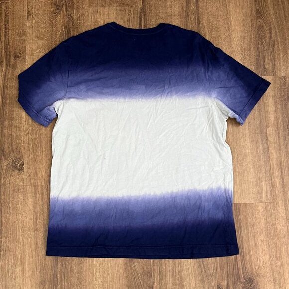 Roots Blue Ombre Dyed T-Shirt Sz XL - Picture 8 of 8